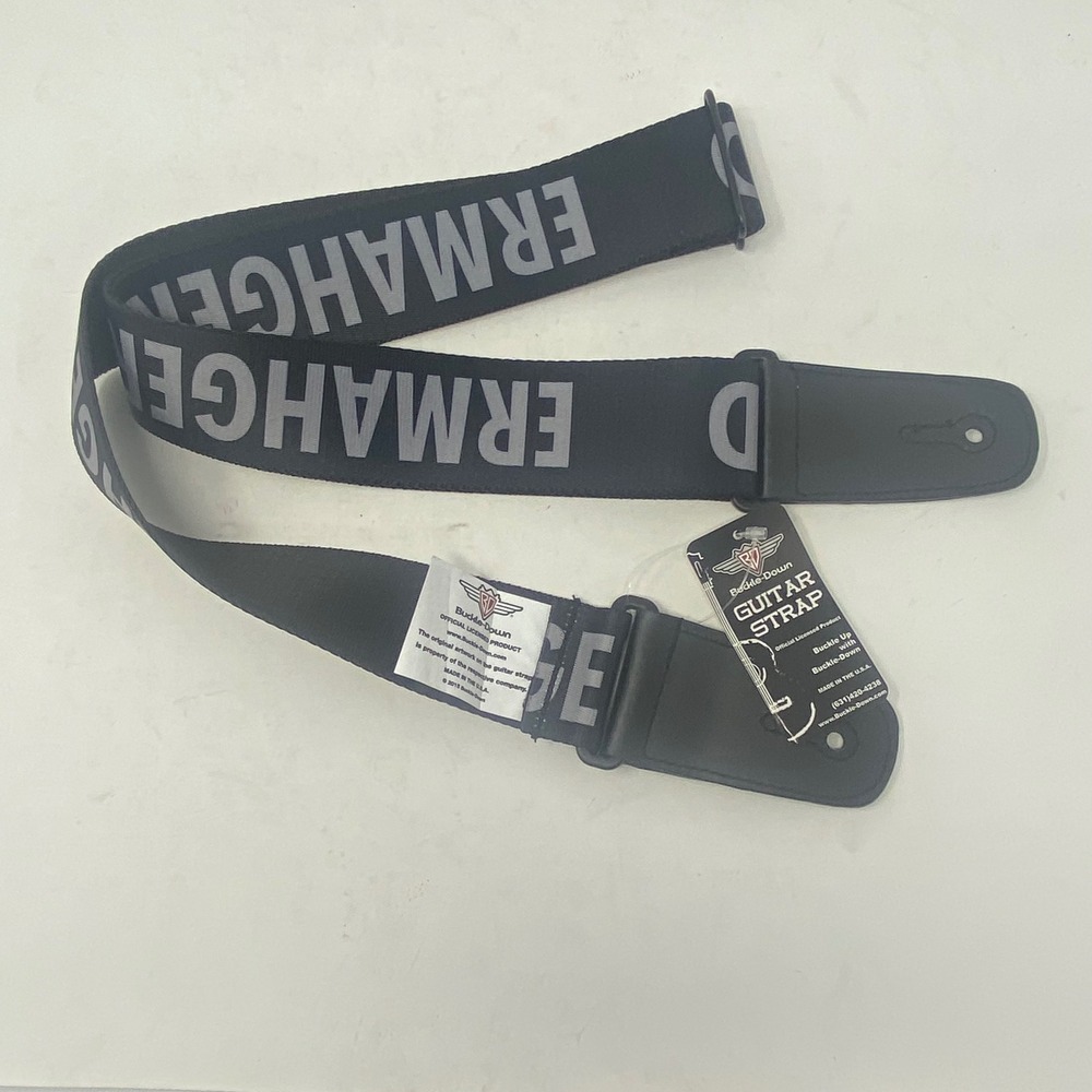 Buckle-Down Ermahgerd Meme Black Polyester Guitar Strap Made in USA New